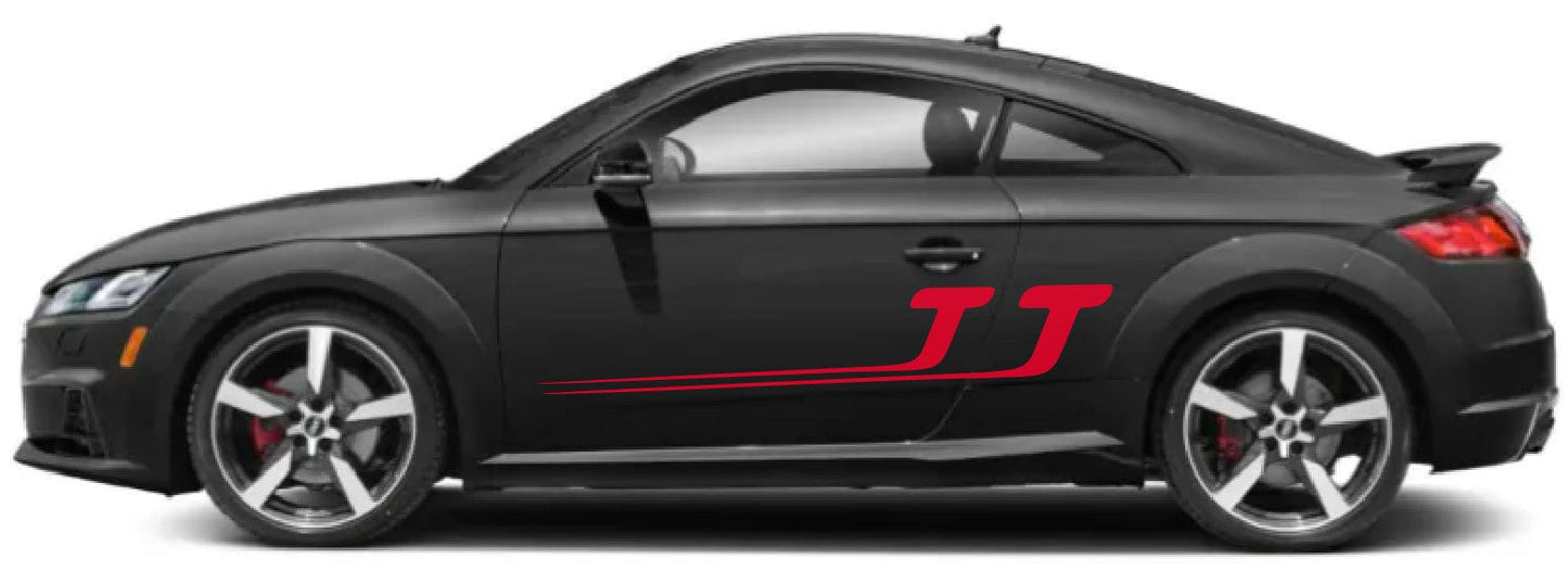 Premium Stickers Compatible with Audi TT all size design Name Design Body Kit