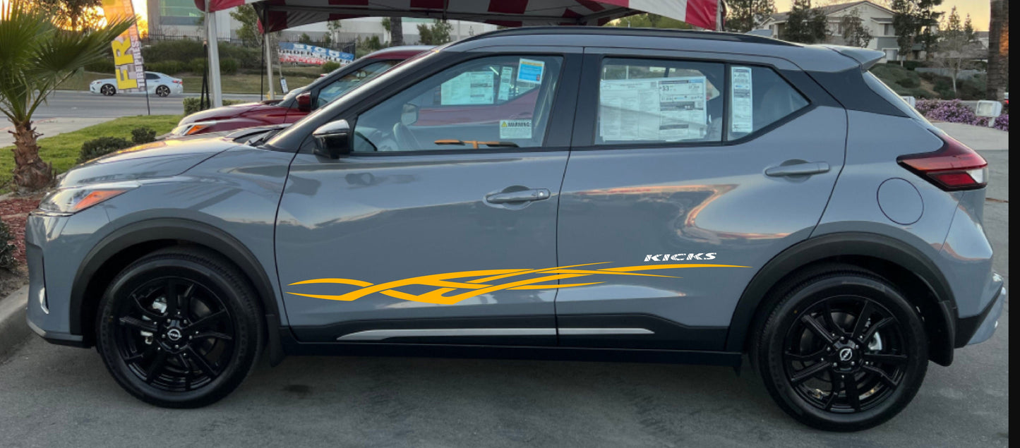 Autocollants de conception tribale compatibles avec Nissan Kicks