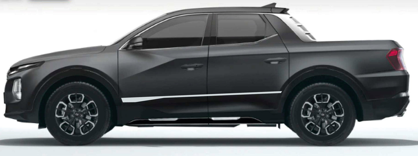 Autocollant en vinyle de qualité supérieure compatible avec HYUNDAI Santa Cruz