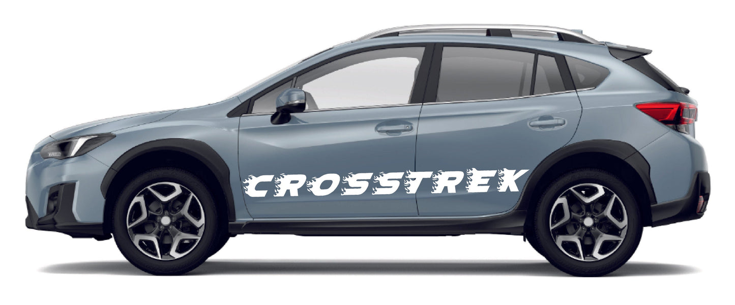 Premium Vinyl Sticker Compatible with Subaru Crosstrek Subaru XV Flame Design
