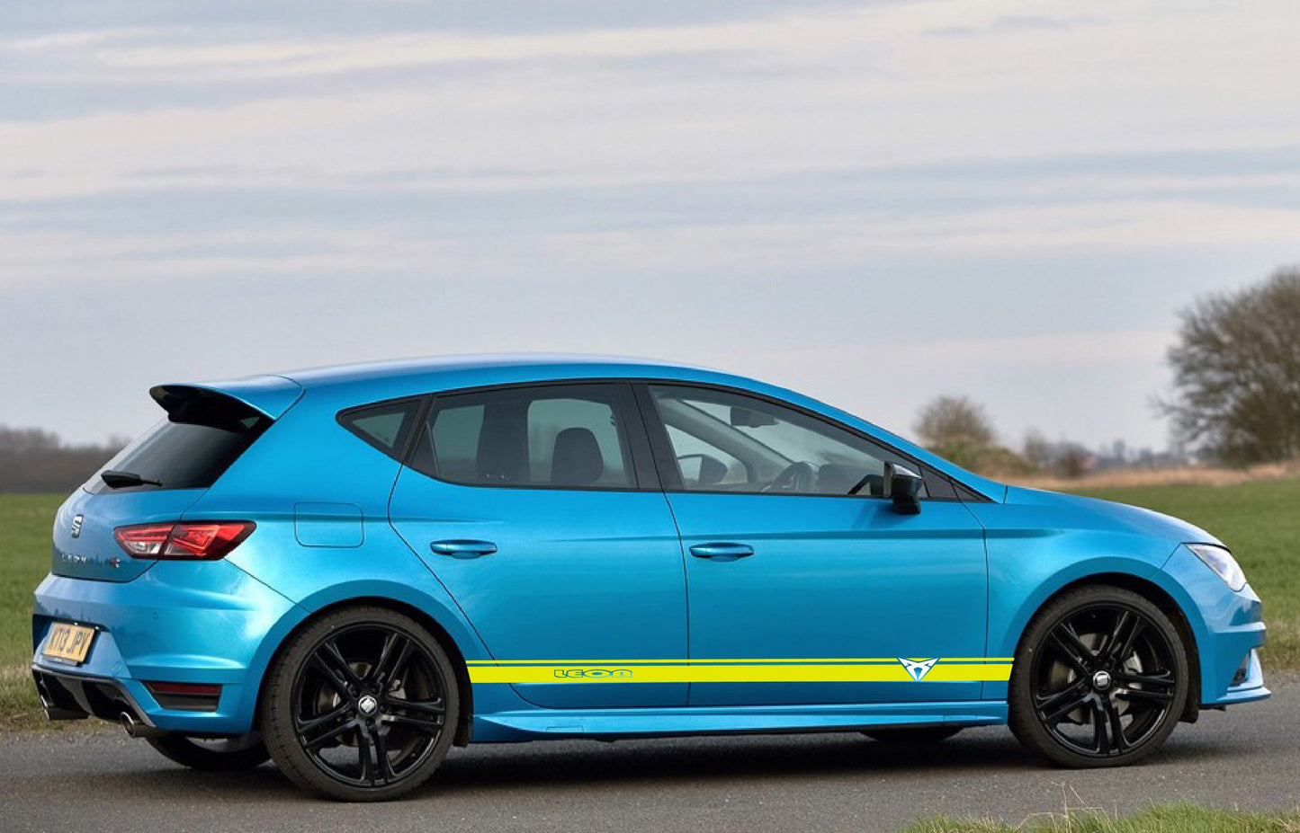 Premium Vinyl Stickers Sport Stripes Compatible With Seat Leon