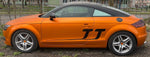 Sticker Car Side Vinyl Stripes Compatible with Audi TT Name Design Body Kit