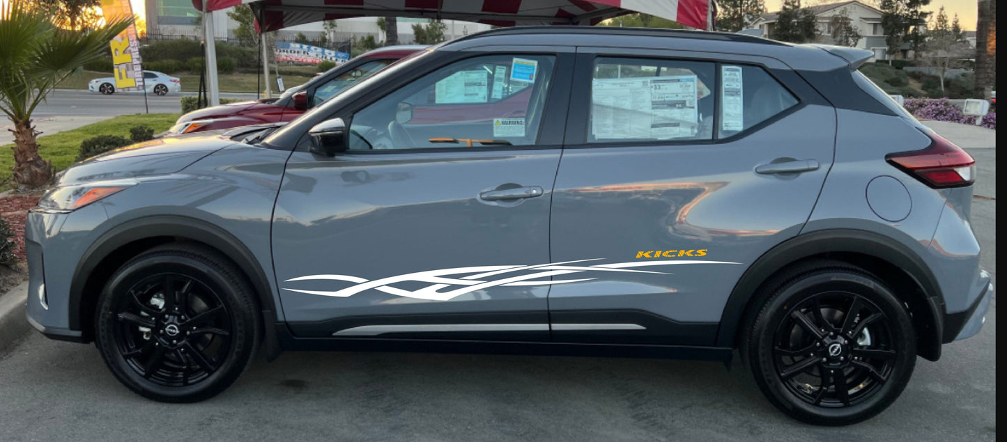 Autocollants de conception tribale compatibles avec Nissan Kicks