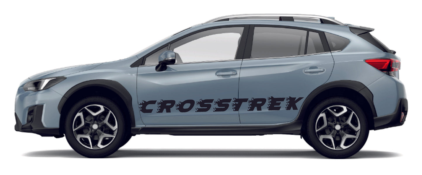 Premium Vinyl Sticker Compatible with Subaru Crosstrek Subaru XV Flame Design