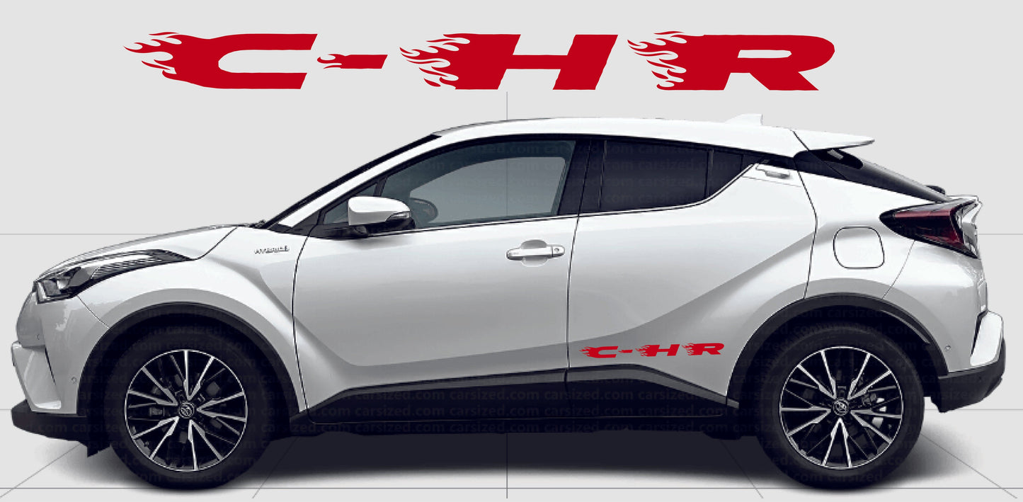 Premium Quality Vinyl Sticker Compatible With Toyota C-HR All Model Size BFF Sticker Street Auto