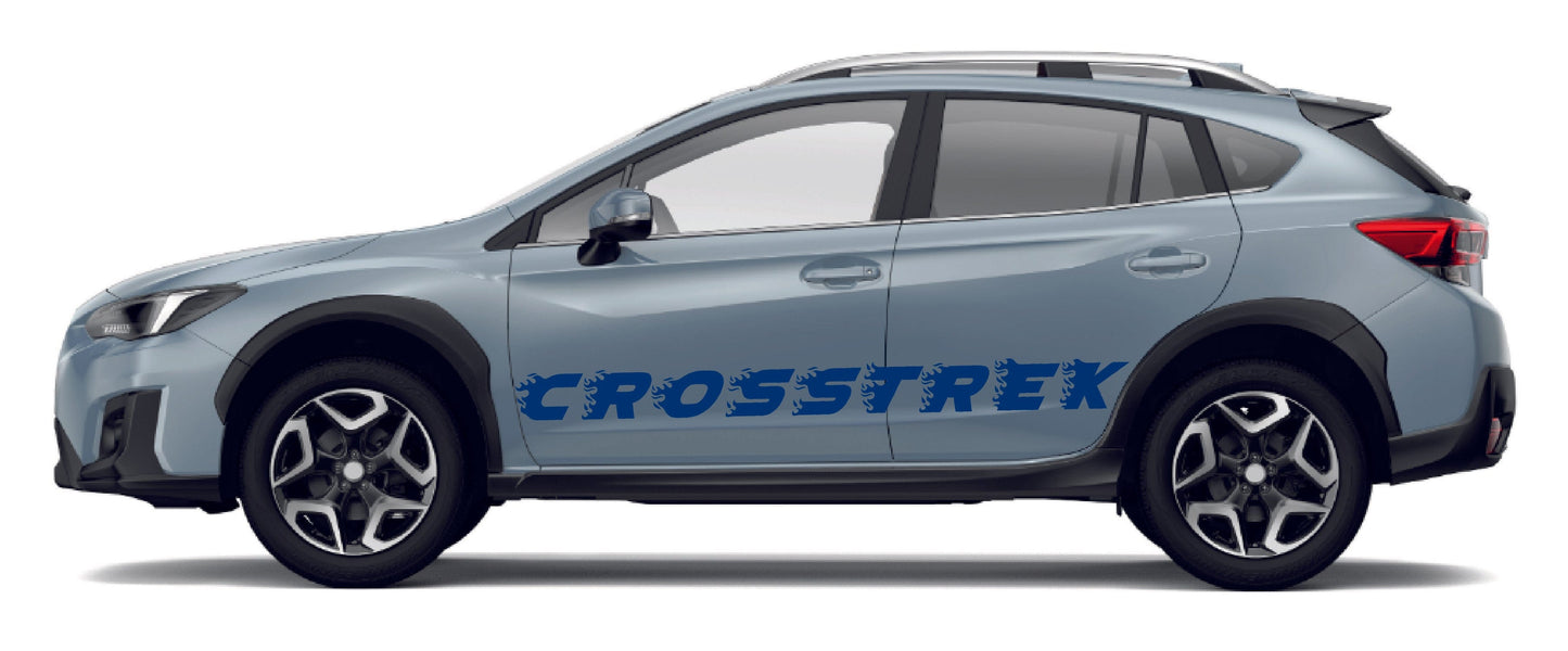 Premium Vinyl Sticker Compatible with Subaru Crosstrek Subaru XV Flame Design