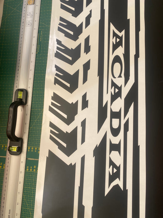 Autocollant en vinyle pour bandes latérales de course pour GMC Acadia