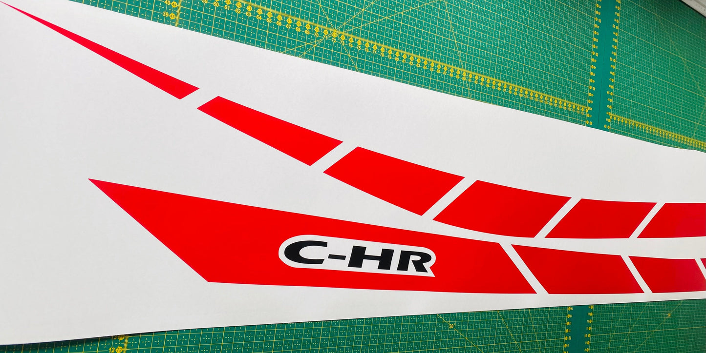 Premium Vinyl Stripes Compatible With Toyota C-HR Exclusive car decals