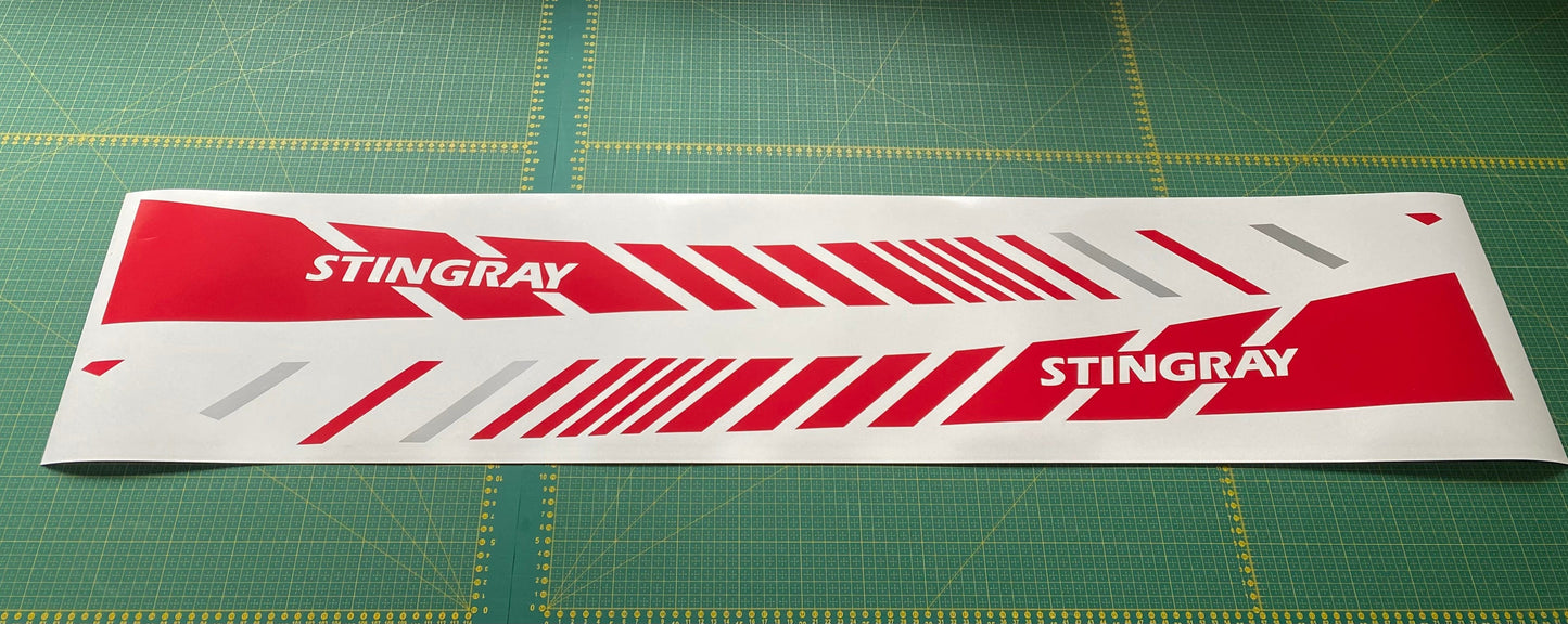 Autocollant en vinyle de qualité supérieure compatible avec la conception de ligne unique Chevrolet Corvette C8 Stingray 