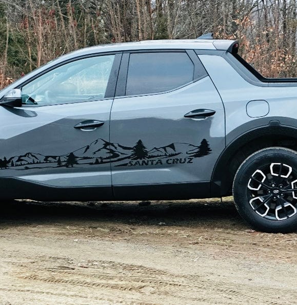 Premium Quality Sticker Compatible with for Hyundai Santa Cruz Mountain Design Car styling decals