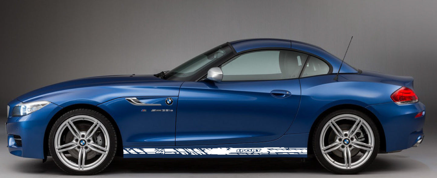 Autocollant en vinyle de qualité supérieure pour bandes de course compatibles avec BMW Z4 