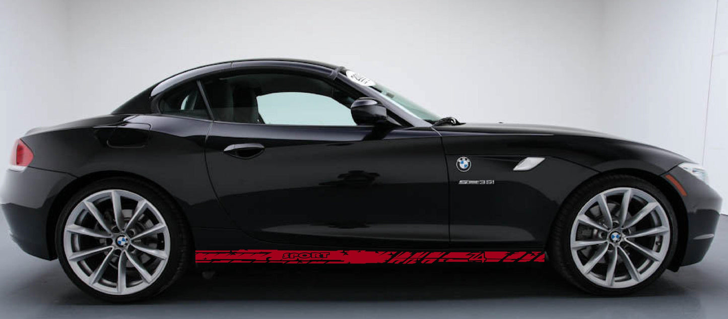 Autocollant en vinyle de qualité supérieure pour bandes de course compatibles avec BMW Z4 