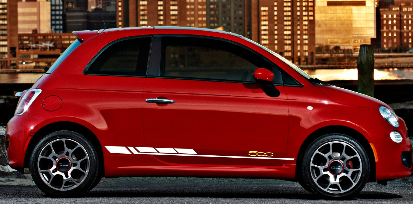 Premium Vinyl Sticker Compatible With Fiat Abarth 500 Automotive decals