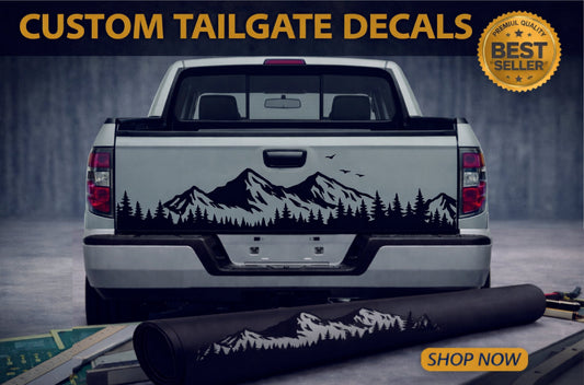 New Forest Design Tailgate Vinyl Stickers Compatible With Honda Ridgeline