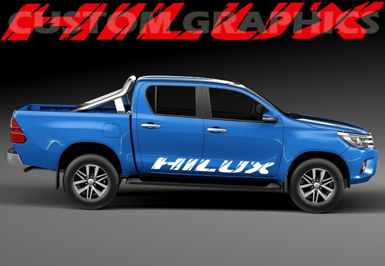 New Premium Stickers Compatible With Toyota Hilux forest name design
