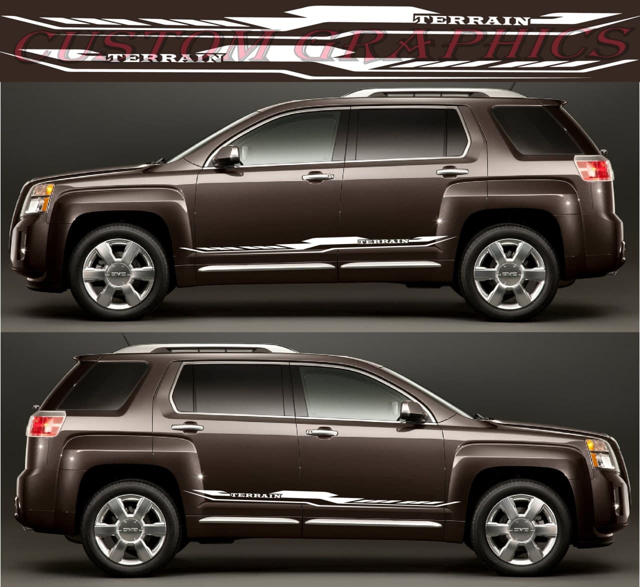 Premium Quality Sticker Compatible With GMC Acadia Denali Terrain Best Line Design Decorative car decals