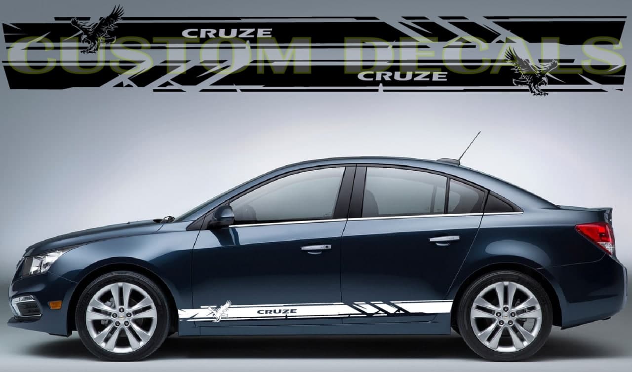 Premium Quality Stickers Compatible With Chevy Cruze New Eagle Line Design