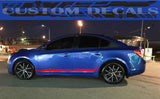Premium Quality Stickers Compatible With Chevy Cruze New Alien Line Design
