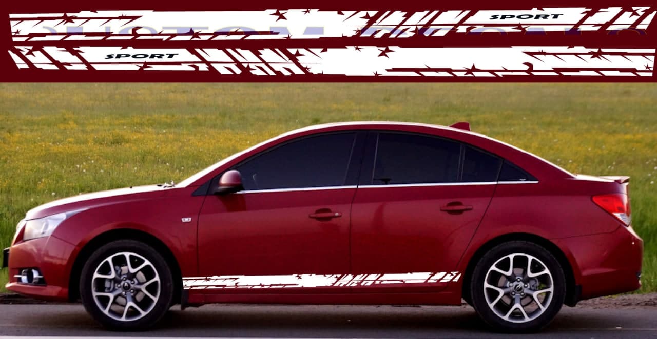 Premium Quality Stickers Compatible With Chevy Cruze New Style Design