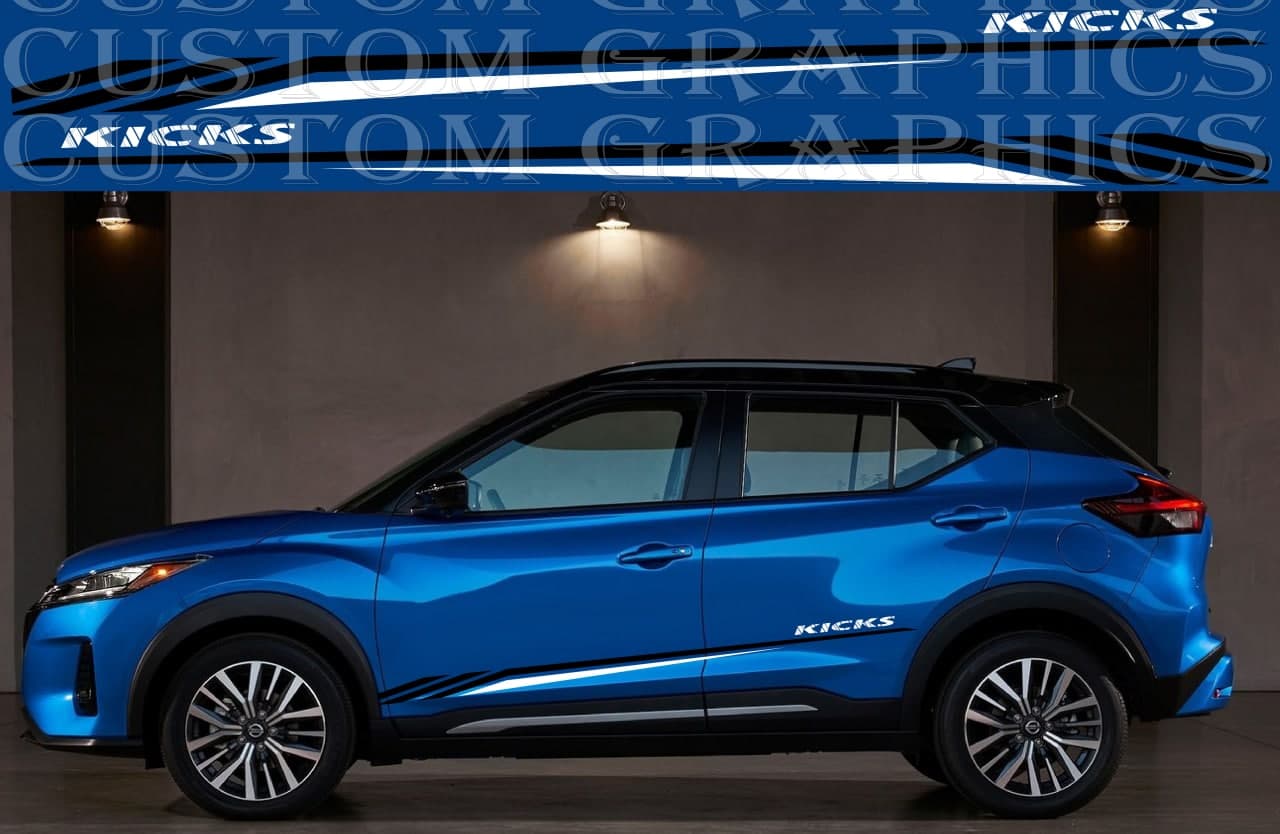 Autocollants de conception de blocs compatibles avec Nissan Kicks
