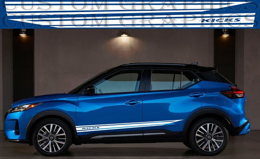 Classico Line Design Stickers Compatible With Nissan Kicks