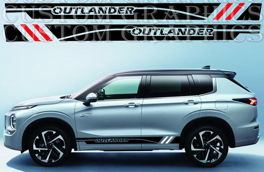 Nouveaux autocollants compatibles avec Mitsubishi Outlander 1 Decal