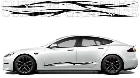 Sticker Compatible with Tesla S New Design Car Lovers Trible Style