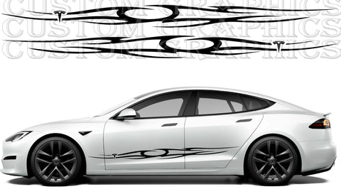 Sticker Compatible with Tesla S New Design Car Lovers Tribal style