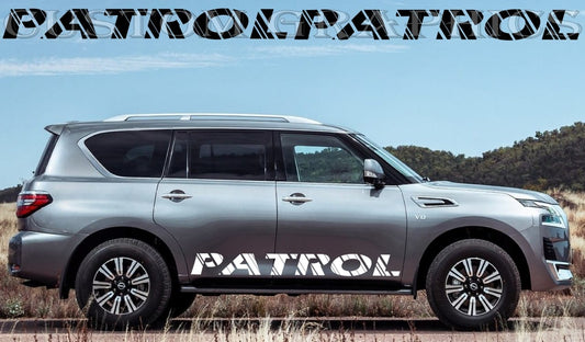 Unique Name Design Vinyl Stripes Compatible with Nissan Patrol