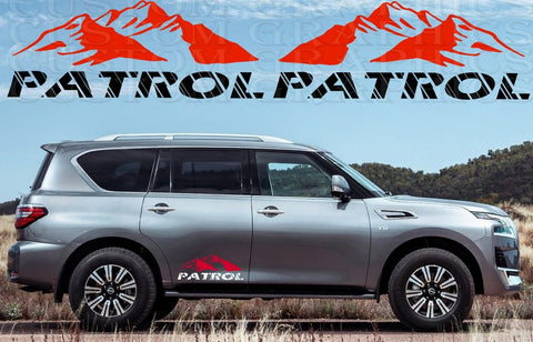 Mountain Line Graphic Vinyl Stripes Compatible with Nissan Patrol