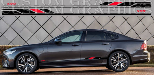 Autocollant en vinyle de qualité supérieure compatible avec Volvo S90 Nouveau design unique Cadeaux pour hommes BFF 