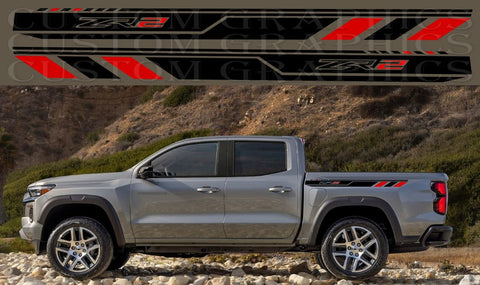 Premium Stickers Vinyl Stripes Compatible with Chevrolet Colorado ZR2