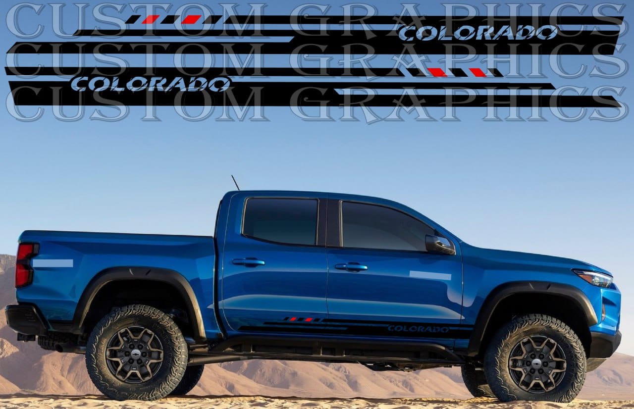 Autocollants de style design en vinyle pour voiture compatibles avec Chevrolet Colorado Z71