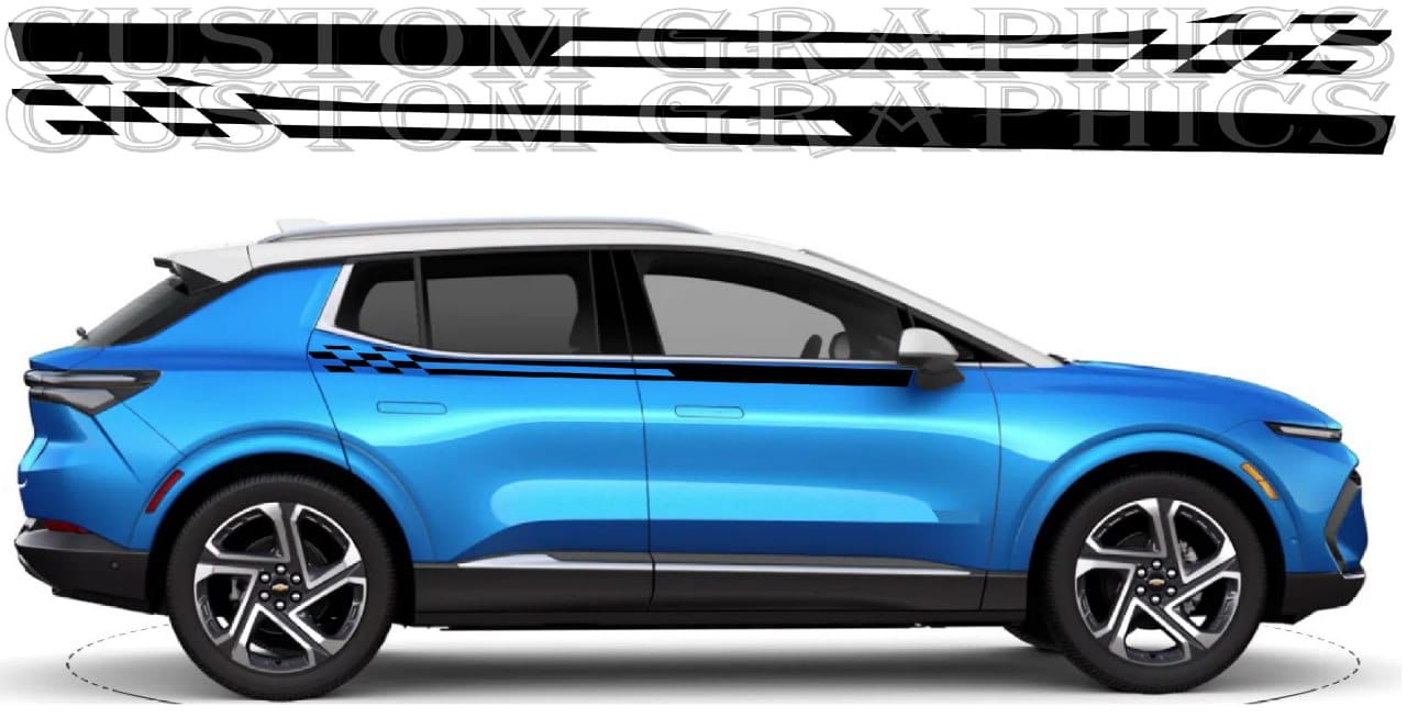 Autocollant Premium Meilleur design de ligne compatible avec Chevrolet Equinox 