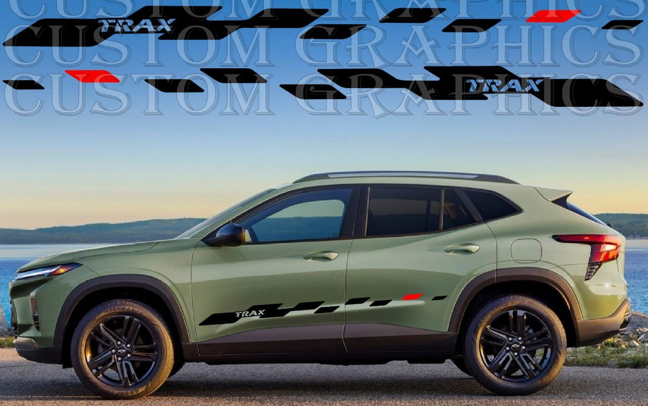 Figure Design Stickers Car Vinyl Stripes Compatible with Chevrolet Trax