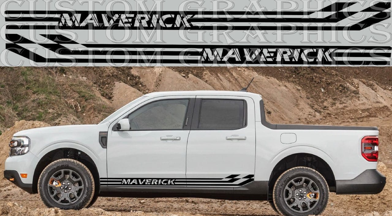 Autocollants et décalcomanies en vinyle de qualité supérieure compatibles avec Ford Maverick Tremor