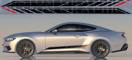Bande en vinyle de qualité supérieure compatible avec Ford Mustang | Nouvel autocollant Ford
