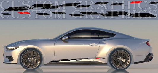 Bande en vinyle de qualité supérieure compatible avec Ford Mustang | Nouveau décalque Ford