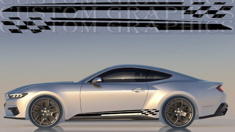 Copie des bandes autocollantes en vinyle de qualité supérieure compatibles avec Ford Mustang | Conception de figurines