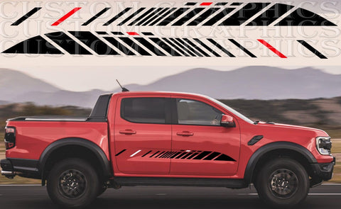 Ford Ranger Wildtrak Side Stripes & 4x4 Stickers – R&E Wraps and Graphics  LTD