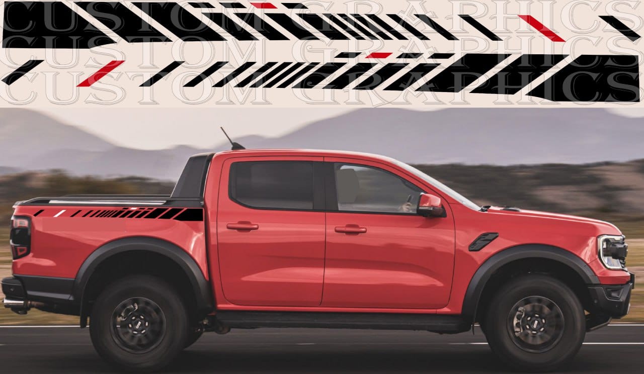 Autocollant de cabine de qualité supérieure compatible avec Ford Ranger Raptor 2023