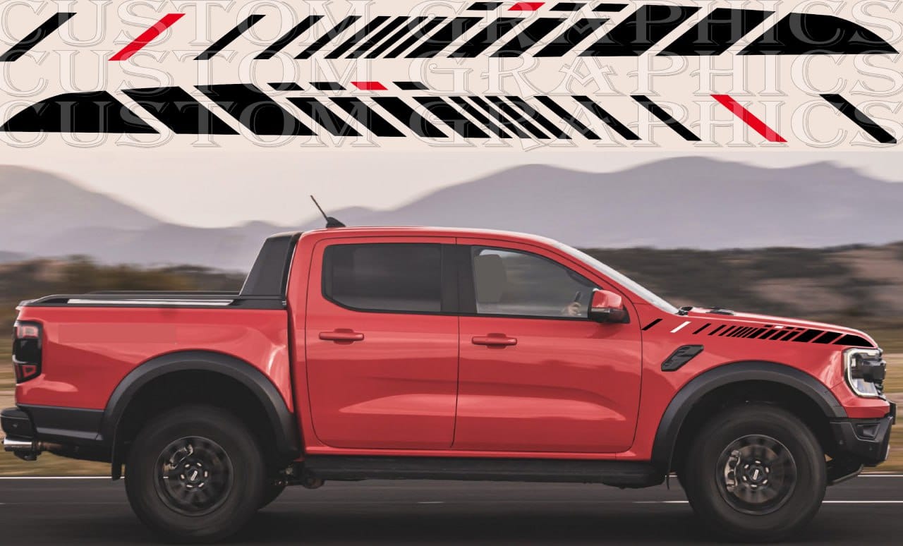 Autocollant avant de qualité supérieure compatible avec Ford Ranger Raptor 2023 