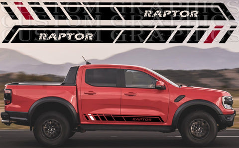 New Stickers Design Compatible With Ford Ranger Raptor 2023