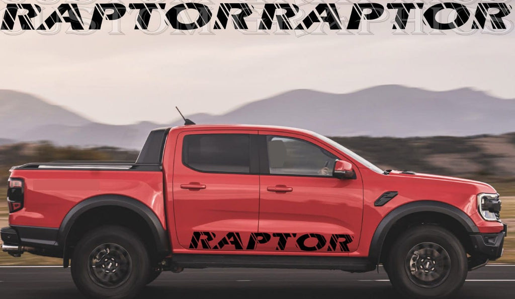 New Stickers Name Design Compatible With Ford Ranger Raptor 2023 ...