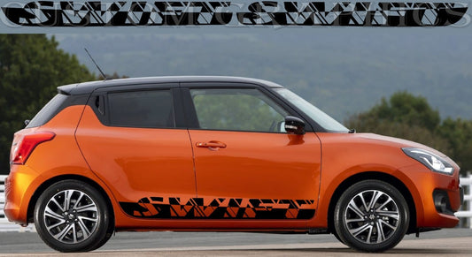 Autocollants Premium compatibles avec le design du nom Suzuki Swift 