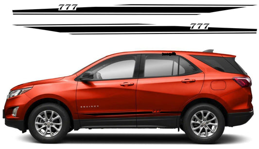 Premium Sticker 777 Line Design Compatible With Chevrolet Equinox