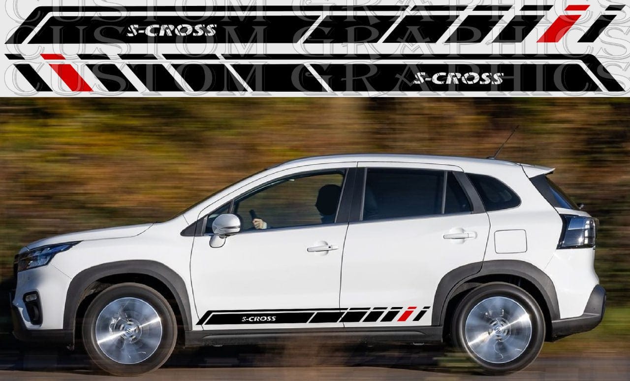 Autocollants Premium compatibles avec Suzuki S-Cross Meilleur design de style