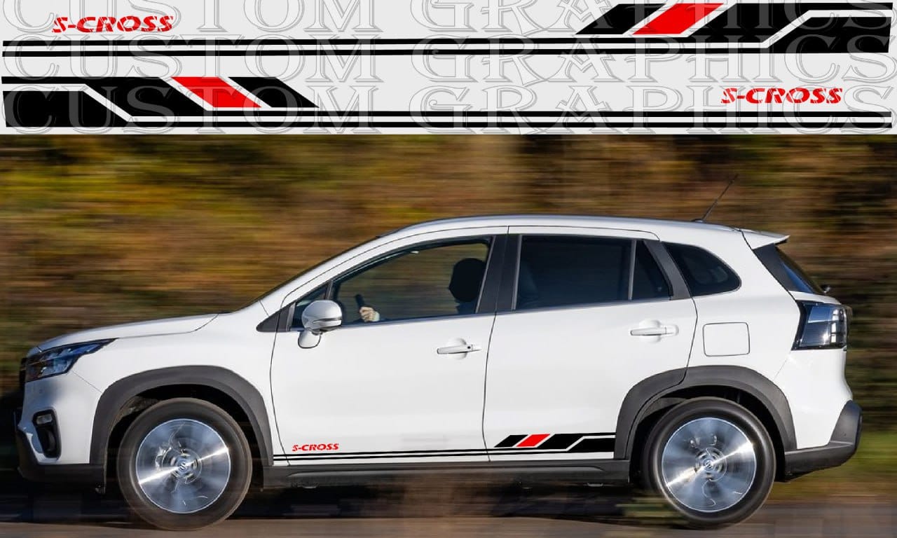 Autocollants Premium compatibles avec Suzuki S-Cross Bes Design Gifts