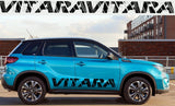 Premium Stickers Compatible With Suzuki Vitara Name Design Car Tuning