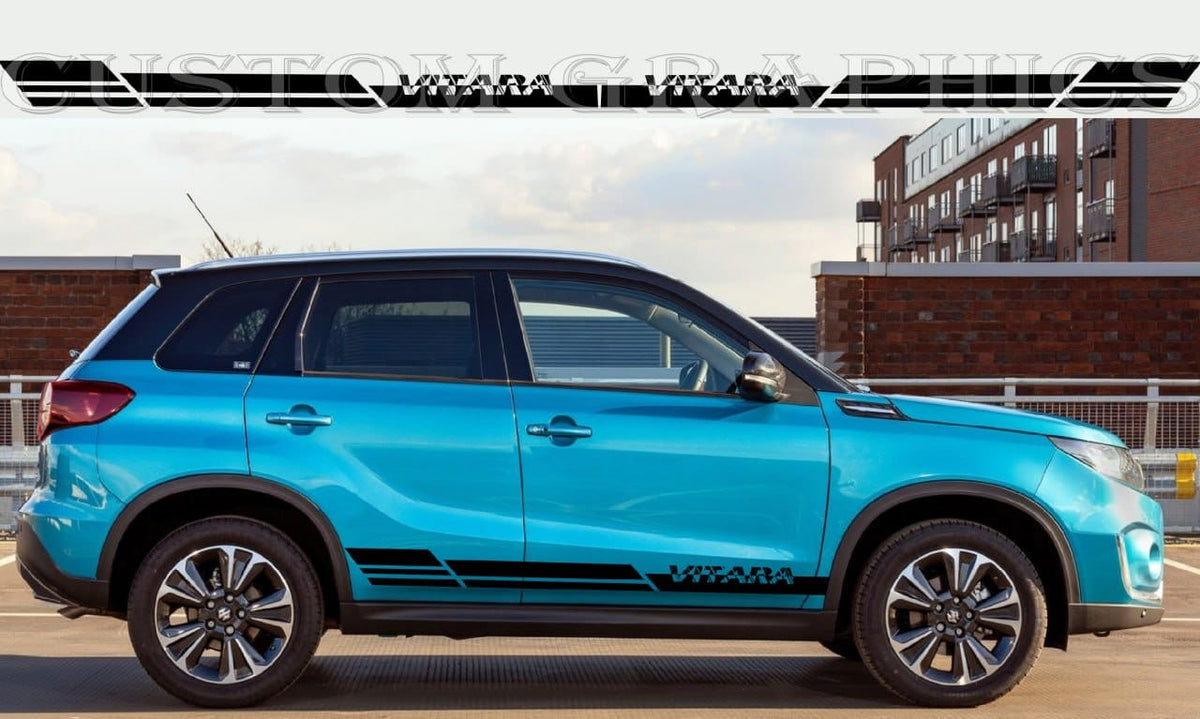 Premium Stickers Compatible With Suzuki Vitara Line Design Car Tuning